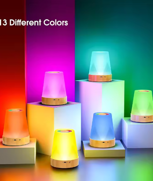 LED Nachtlamp 13 Kleuren – Oplaadbaar RGB Sfeerlicht met Touch en Afstandsbediening