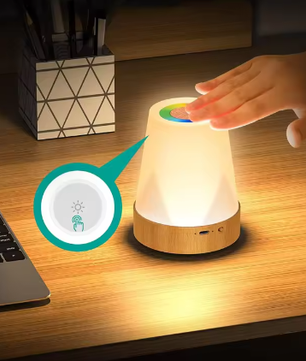 LED Nachtlamp 13 Kleuren – Oplaadbaar RGB Sfeerlicht met Touch en Afstandsbediening