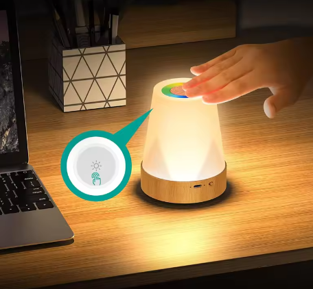 LED Nachtlamp 13 Kleuren – Oplaadbaar RGB Sfeerlicht met Touch en Afstandsbediening