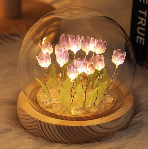 Tulp LED Nachtlampje Set van 10 of 20 Stuks – Batterij Tafellamp DIY Decoratie