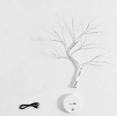 LED Nachtlamp Mini Kerstboom – Koperdraad Fairy Light Decoratie voor Kinderkamer en Slaapkamer