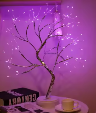 LED Nachtlamp Mini Kerstboom – Koperdraad Fairy Light Decoratie voor Kinderkamer en Slaapkamer