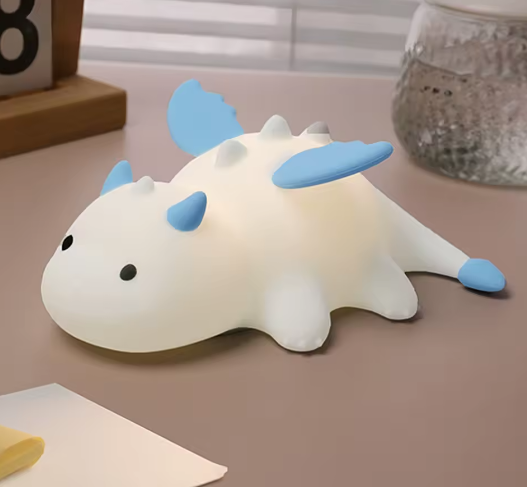 Schattig Baby Draak Nachtlampje – Siliconen Nachtlicht met Kleurverandering en 3-Niveau Dimming voor Kinderkamer