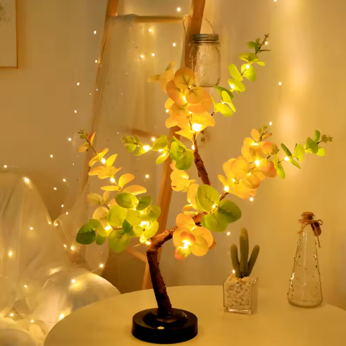 LED Boomlamp Tafelverlichting – Bonsai Design met Verstelbare Takken en Warm Wit Licht