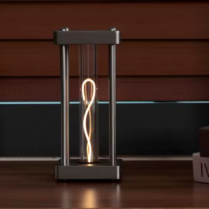 Vierkante Quantum Nachtlamp met Aanraakschakelaar – LED Tafellamp met Dimbare Modi en Type-C Opladen
