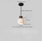 Franse Vintage Houten Hanglamp – Nordic Design met E27 LED voor Woon- en Eetkamer