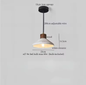 Franse Vintage Houten Hanglamp – Nordic Design met E27 LED voor Woon- en Eetkamer