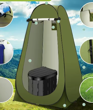 Opvouwbare Outdoor Privacytent – Draagbare Toilettent voor Kamperen en Roadtrips