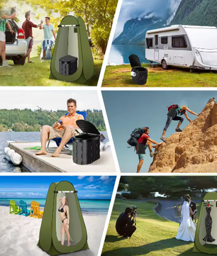 Opvouwbare Outdoor Privacytent – Draagbare Toilettent voor Kamperen en Roadtrips