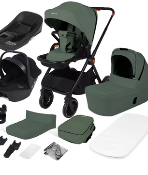 4-in-1 Kinderwagen met Omkeerbare Zitting en Eénhands Opvouwsysteem