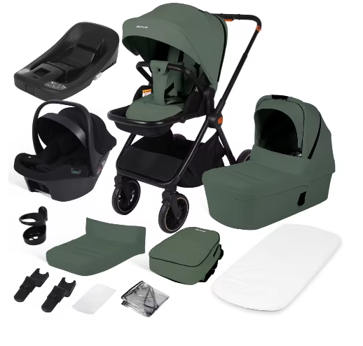 4-in-1 Kinderwagen met Omkeerbare Zitting en Eénhands Opvouwsysteem