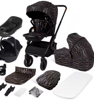 4-in-1 Kinderwagen met Omkeerbare Zitting en Eénhands Opvouwsysteem