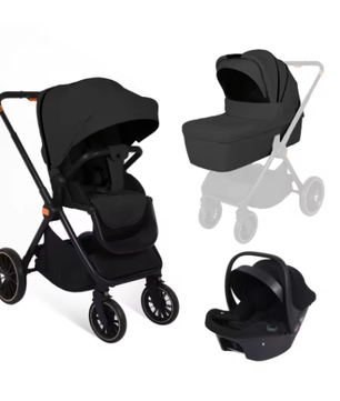 3-in-1 Kinderwagen met I-Size Autostoel, Aluminium Frame en Opvouwbaar