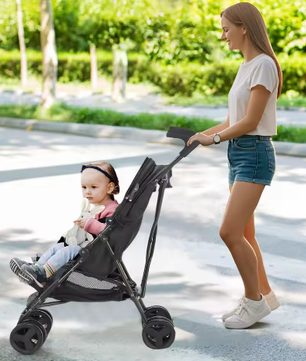 Lichtgewicht Kinderwagen – Opvouwbare Reiswandelwagen met Draagbaar Ontwerp