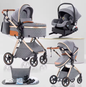 3-in-1 Kinderwagen – Multifunctionele en Eenvoudig Opvouwbare Kinderwagen