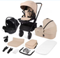 3-in-1 Kinderwagen – Luxe Reissysteem met Draagzak voor Pasgeborenen