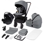 3-in-1 Kinderwagen – Luxe Reissysteem met Draagzak voor Pasgeborenen
