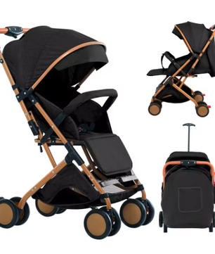 Kinderwagen 0–6 Jaar – Zit- en Ligfunctie met Duw- en Trekstand en Klamboe