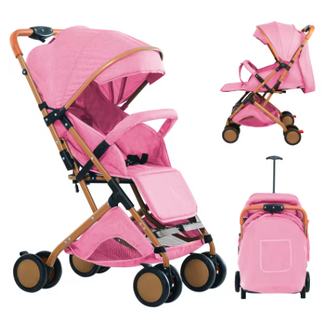 Kinderwagen 0–6 Jaar – Zit- en Ligfunctie met Duw- en Trekstand en Klamboe