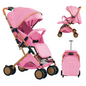 Kinderwagen 0–6 Jaar – Zit- en Ligfunctie met Duw- en Trekstand en Klamboe