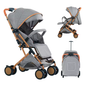 Kinderwagen 0–6 Jaar – Zit- en Ligfunctie met Duw- en Trekstand en Klamboe