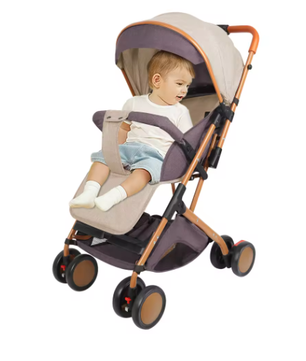 Kinderwagen 0–6 Jaar – Zit- en Ligfunctie met Duw- en Trekstand en Klamboe