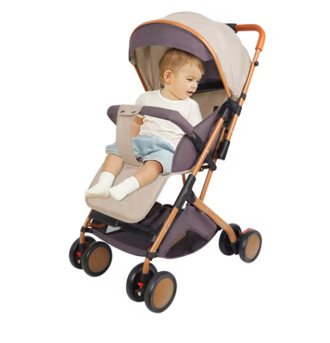 Kinderwagen 0–6 Jaar – Zit- en Ligfunctie met Duw- en Trekstand en Klamboe