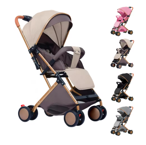 Kinderwagen 0–6 Jaar – Zit- en Ligfunctie met Duw- en Trekstand en Klamboe