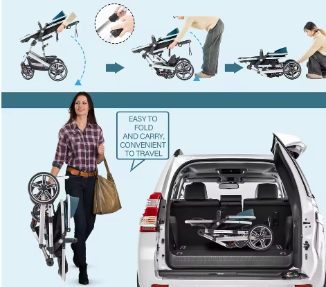 3-in-1 Babykinderwagen – Hoog Landschap, Verstelbaar Handvat, Aluminium Frame