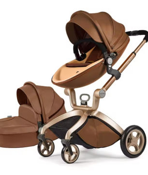 3-in-1 Kinderwagen – Verstelbare Zitting, Aluminium Frame, Grote Opbergmand