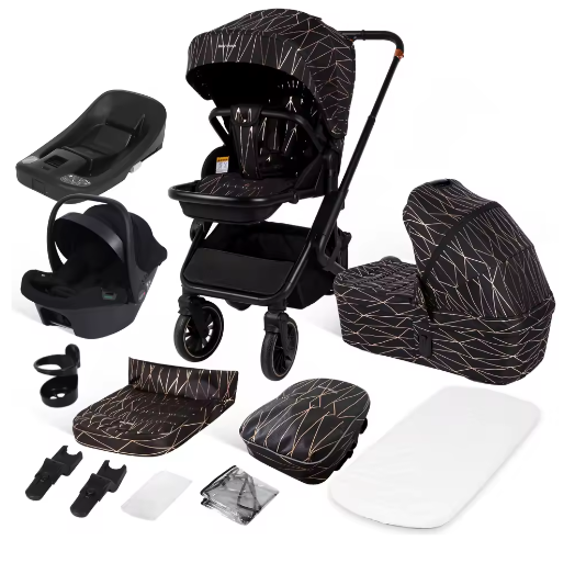 4-in-1 Kinderwagen – Opvouwbaar Reissysteem met Draagzak en ISOFIX