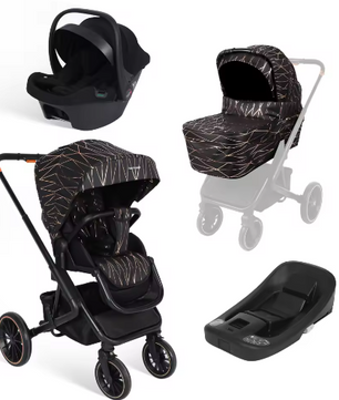 4-in-1 Kinderwagen – Opvouwbaar Reissysteem met Draagzak en ISOFIX