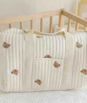 Mama Tas met Beer Design – Ruime Luiertas en Organizer voor Kinderwagen