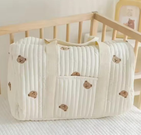 Mama Tas met Beer Design – Ruime Luiertas en Organizer voor Kinderwagen