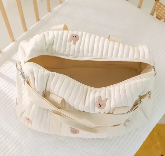 Mama Tas met Beer Design – Ruime Luiertas en Organizer voor Kinderwagen