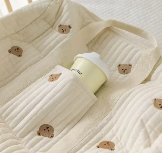 Mama Tas met Beer Design – Ruime Luiertas en Organizer voor Kinderwagen