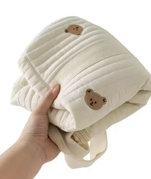 Mama Tas met Beer Design – Ruime Luiertas en Organizer voor Kinderwagen