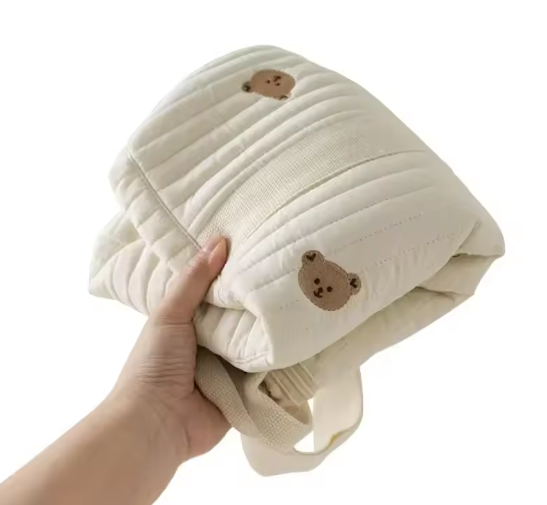 Mama Tas met Beer Design – Ruime Luiertas en Organizer voor Kinderwagen