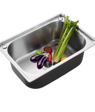 RVS Inbouw Spoelbak met Afdruiprek – Draagbaar Handwasstation voor Keuken, Garage en Tuin