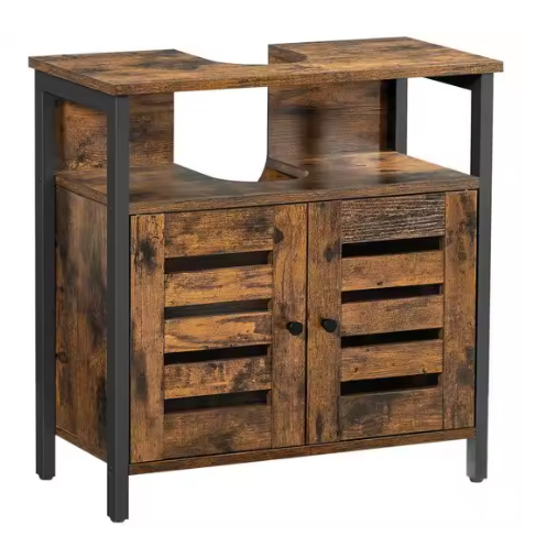 Wastafel Onderkast Badkamer – Vintage Houten Opbergkast