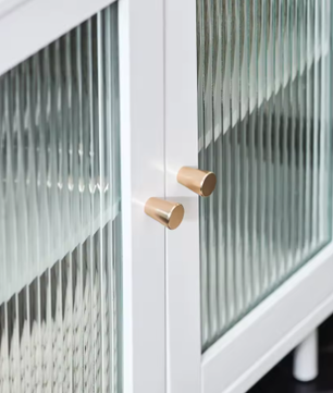 Wastafel Onderkast met Glazen Deuren – Badkamermeubel