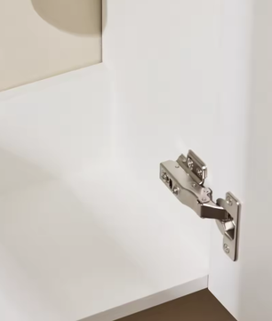 Smalle Wastafel Onderkast met 1 Deur – Badkamer Kledingkast Bruin
