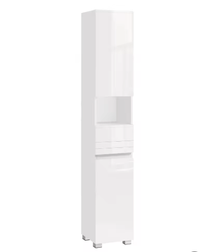 Badkamer Ladekast met Kastdeuren, Lade en Verstelbare Planken