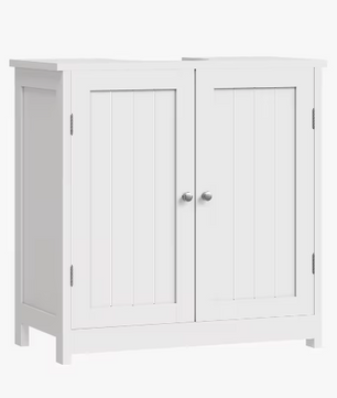 Badkamerkast Onder Wastafel – Vloerstaande Organizer met 2 Deuren, 60x30x60 cm