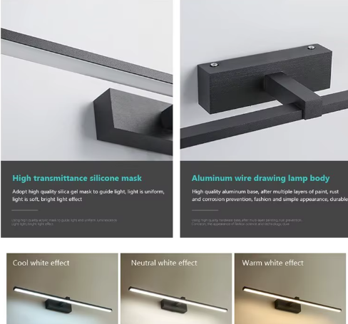 LED Spiegel Verlichting Badkamer – Moderne Waterdichte Wandlamp voor Make-up en Spiegel