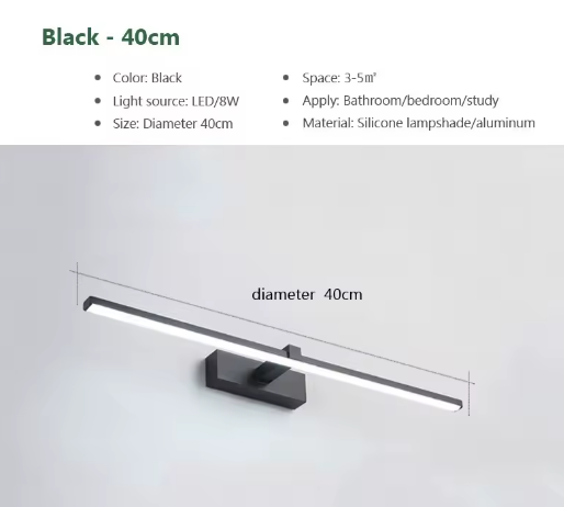 LED Spiegel Verlichting Badkamer – Moderne Waterdichte Wandlamp voor Make-up en Spiegel