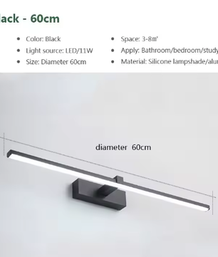 LED Spiegel Verlichting Badkamer – Moderne Waterdichte Wandlamp voor Make-up en Spiegel