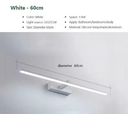 LED Spiegel Verlichting Badkamer – Moderne Waterdichte Wandlamp voor Make-up en Spiegel