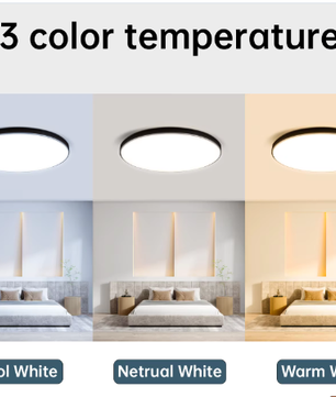 Waterdichte LED Plafondlamp Badkamer – Ronde LED Plafondverlichting 18W / 30W / 40W voor Keuken, Woonkamer en Toilet