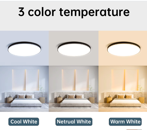 Waterdichte LED Plafondlamp Badkamer – Ronde LED Plafondverlichting 18W / 30W / 40W voor Keuken, Woonkamer en Toilet